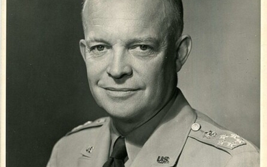 EISENHOWER DWIGHT D.: (1890-1969) American General of World War II. American President 1953-61. A go...
