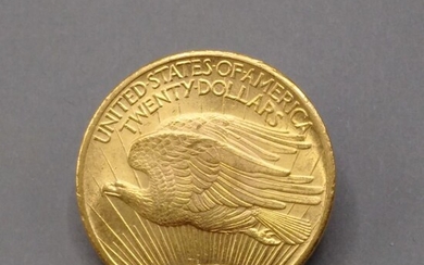 ETATS-UNIS Une pièce de 20 dollars US or - 1924 Toutes les pièces d'or sont...