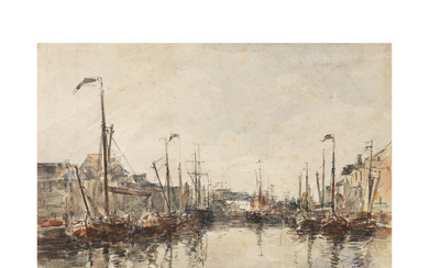 EUGÈNE BOUDIN (1824-1898) Le bassin à Bruxelles