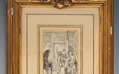 École FRANÇAISE du XVIIIe siècle, entourage de Jean - Michel MOREAU