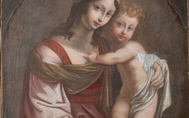 Ecole française vers 1650 Vierge à l’enfant... - Lot 18 - Gros & Delettrez