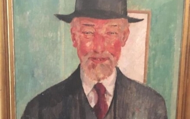 Edmond DELECLUSE Portrait d'homme au chapeau... - Lot 18 - Oger - Blanchet
