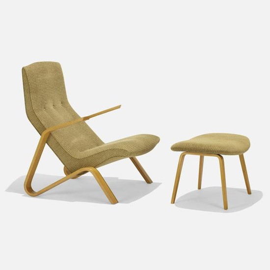 Eero Saarinen, Grasshopper chair and ottoman