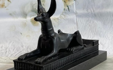 Egyptian Dog Bronze Sculpture