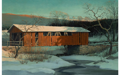 Eric (E. J. Hinrichs) Sloane (1905-1985), The Red Bridge