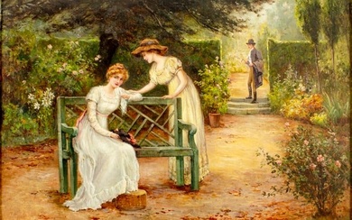 Ernest Walbourn (UK,1872-1927) oil painting antique