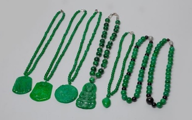Estate Chinese Color Stone Jewelry