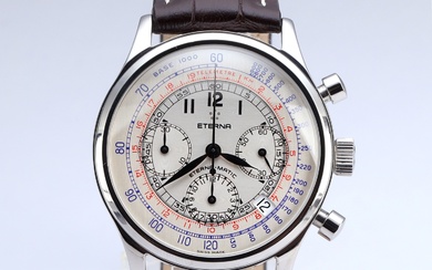 Eternal 'Cambridge Chronograph'. Men's watch in steel with silver dial, approx. 2010
