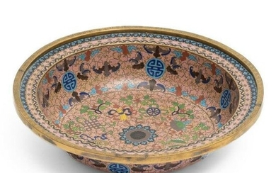 Exceptional Chinese Cloisonne Antique Large Bowl