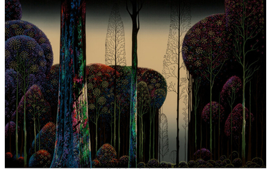 Eyvind Earle (1916-2000), Gothic Forest (1980)