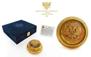 FABERGE IMPERIAL LIMITED EDITION PAPERWEIGHT - SIGNED