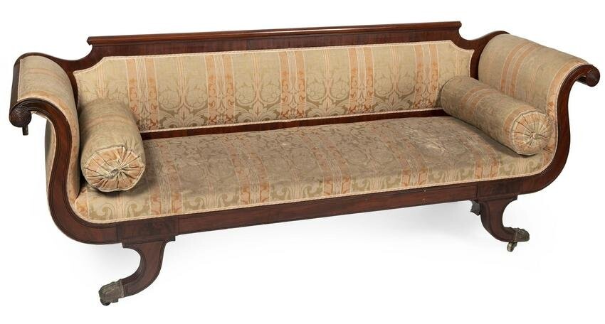 FEDERAL SOFA First Half of the 19th Century Back height
