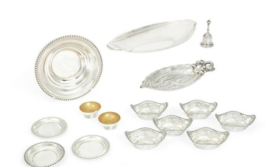 Fifteen International silver tablewares