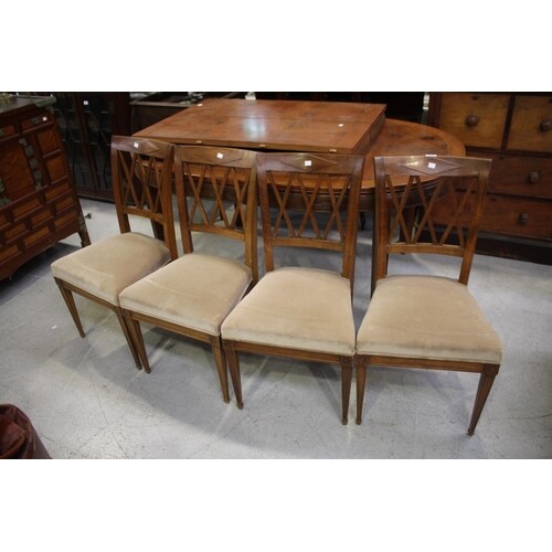 Four chairs modern Empire style dining chairs (4)