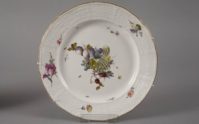 Frankenthal pair of plates 18th century