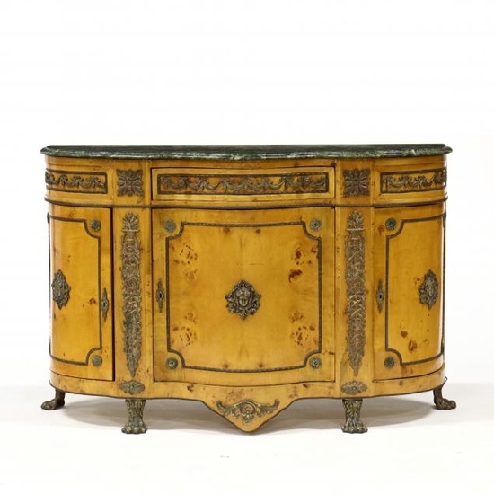 French Empire Style Marble Top Buffet