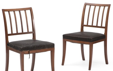 Frits Henningsen (b. 1889, d. 1965) A pair of mahogany dining chairs....