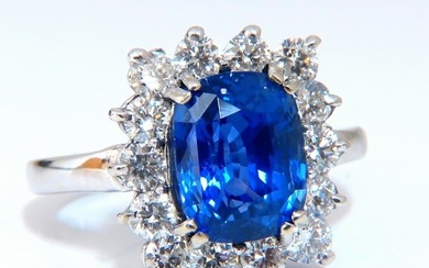 GIA Certified 5.05ct Natural No Heat Color change Sapphire Diamonds Ring