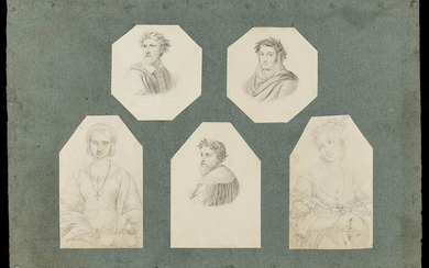 GIOVANNI ANDREA DARIF (Venice, 1801 - 1870) Series of five...