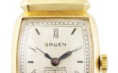 GRUEN Wrist watch, gold plated, 10K.