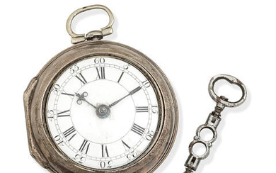 George Hallifax, Balby. A silver key wind pair case pocket watch