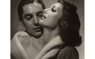 George Hurrell Signed Photograph: Tyrone Power and Loretta Young