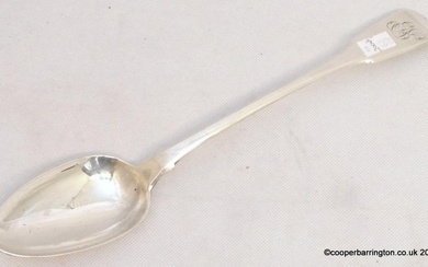 George III Silver Fiddle Pattern Basting Spoon