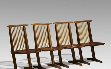 George Nakashima, Conoid chairs, set of four