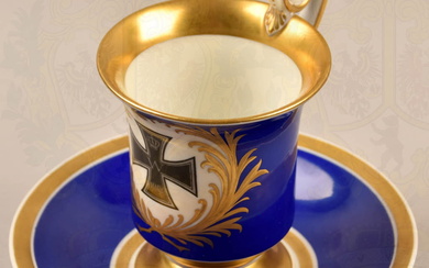 German patriotic porcelain cup with Iron Cross 1914