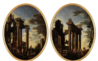 Giovanni Paolo Panini, 1691 Piacenza – 1765 Rom, ALEXANDER DER GROSSE EMPFÄNGT DIE FAMILIE DES DARIUS