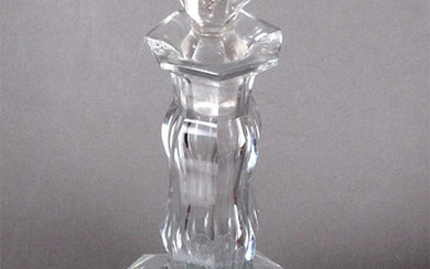 Glass decanter End of 19th century, glass Height: 34.5 cm