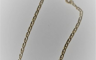 Gold (750) anchor-mesh bracelet. Clasp spring ring.