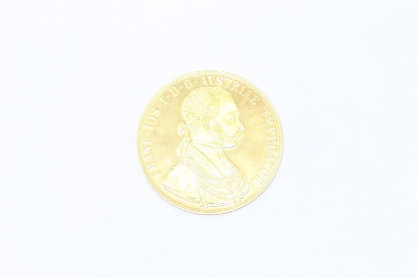 Gold coin of 4 Ducats Franz Joseph I (1915)
