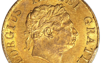 Great Britain: , George III gold 1/2 Sovereign 1820 MS62 PCGS,...