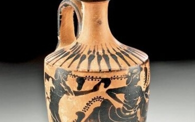 Greek Attic Pottery Lekythos - Ariadne & Dionysos