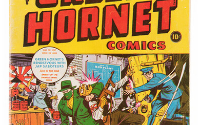 Green Hornet Comics #22 (Harvey, 1945) Condition: VG-. War...