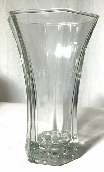 HOOSIER Glass Octagonal Vase