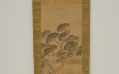 Hand Painted Japanese Watercolor scroll
