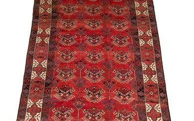 Hand-knotted Bakhtiar Wool Rug 5'3" x 13'2"