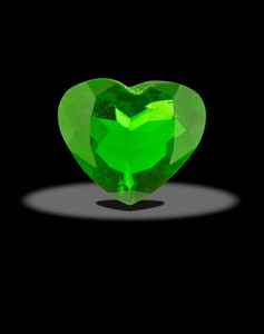 Heart-shaped Chrome Diopside