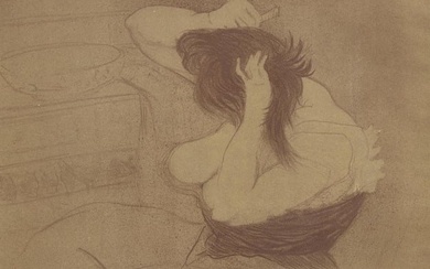 Henri de Toulouse-Lautrec (French, 1864–1901) - La Femme qui se Peigne (Coiffure)