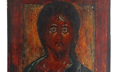 Icon of a dark representation of Jesus, Russia