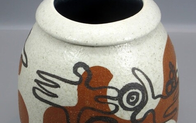 Israeli Ceramic Vase Made by Lapid
