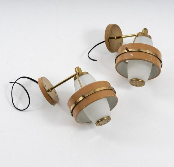 Italy, Set of two wall lights, c. 1960