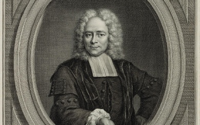 J. HOUBRAKEN (*1698) after QUINKHARD (*1688), Portrait of Frans Burman (1708-1793), 1736, Copper en