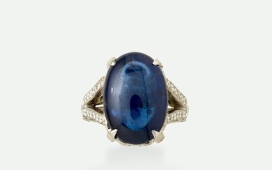 Jacob & Co., Cabochon sapphire and diamond ring