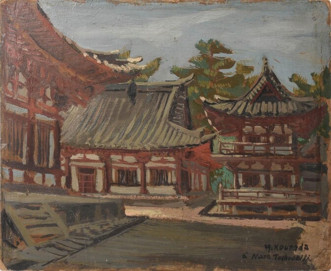 Japanese Painting of Toshodai-ji Buddhist Temple