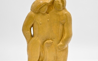 Joseph CZAKY (1988 - 1971) d'après Adam et Eve sculpture en plâtre...