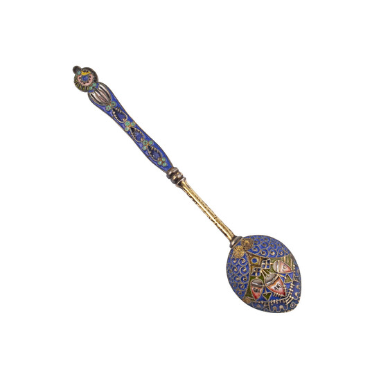 K. Faberge's enamel Coffee spoon