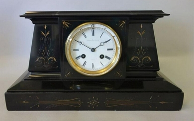 L Marti 19thc French Mantle Clock